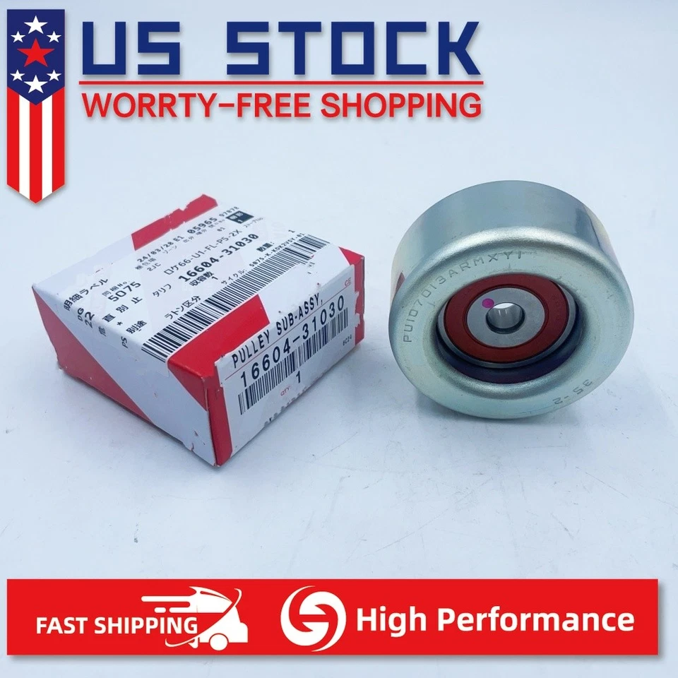 OEM 16604-31030 For TOYOTA 4Runner Lexus ES350 RX350 DRIVE BELT IDLER PULLEY - Image 2 of 4