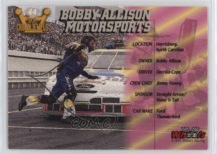 1995 Wheels Crown Jewels Diamond Missing Serial Number Bobby Allison Motorsports - Image 2 of 2