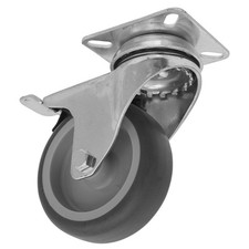 Sealey Medium-Duty Thermoplastic Swivel Castor Wheel with Total Lock Ø75mm