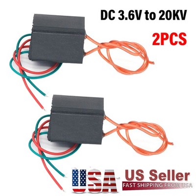 DC 3.6V to 20KV Low-liter Boost Step-up Power Module High-Voltage Generator 2PCS