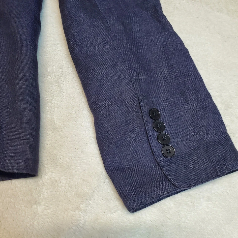 Talbots темно фиолетовый льняной Academia офис костюм комплект Blazer юбка плюс размер 16 - Изображение 4 из 4