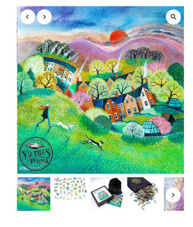 THE BLUSTERY DAY ! nautilus wooden jigsaw puzzles used pre owned
