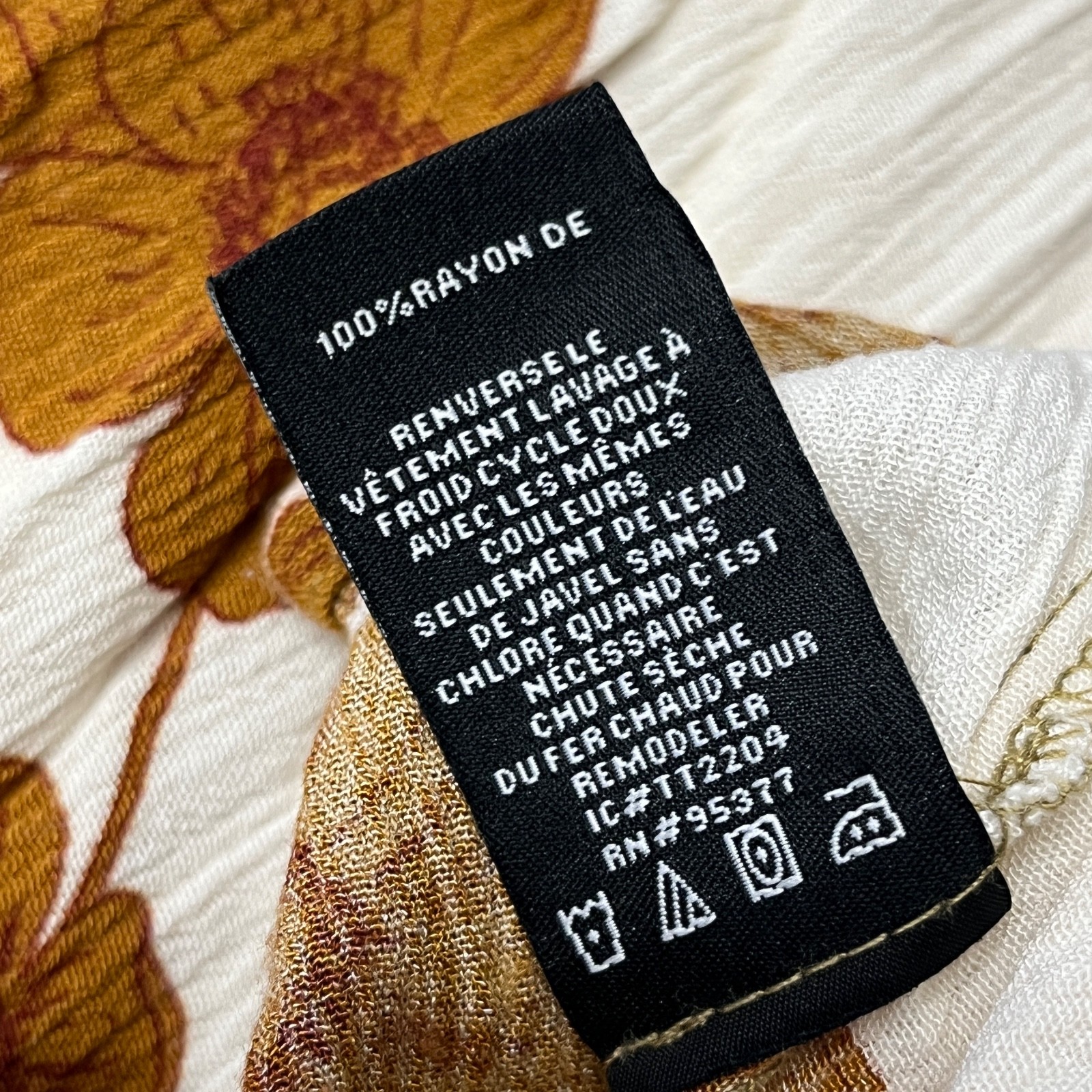 Sanctuary Boho Floral Business Casual Peasant Tunic Blouse Shirt Medium