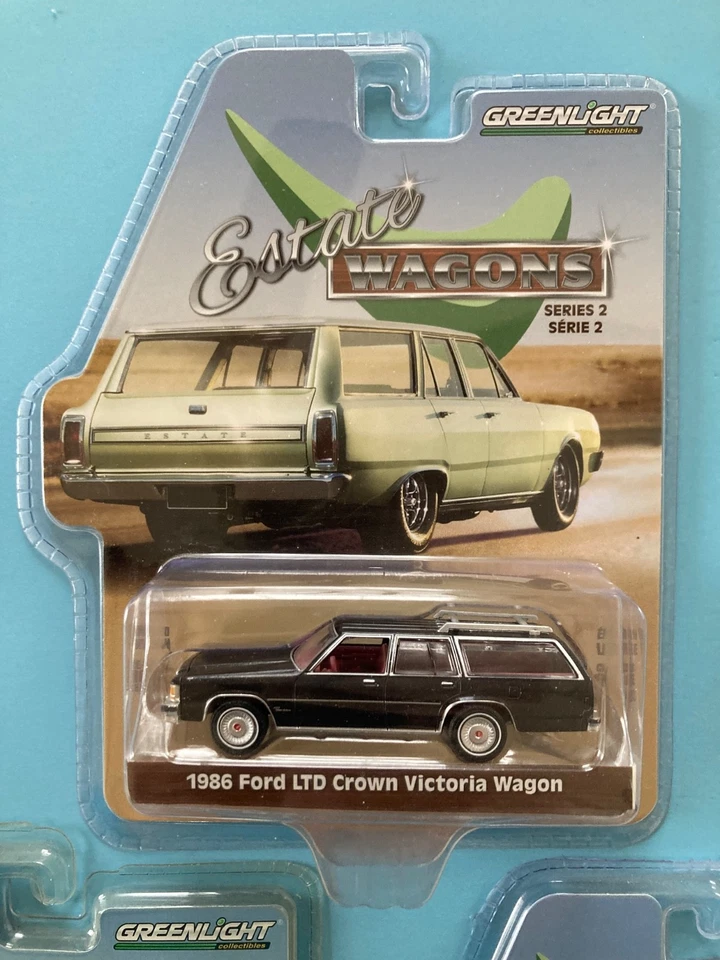 Greenlight Mercury Grand Marquis Colony & Ford Country Squire & Crown Wagon Lot - Image 4 of 4