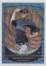 2013 Bowman Wrapper Redemption Blue Wave Refractor Brandon Maurer #BCP22 1z4