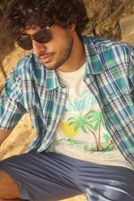 Weird Fish Palm Island Front Print Graphic T-Shirt