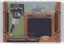 2023 Certified Freshman Fabric Signatures Mirror Orange Tyjae Spears Auto 1cz3