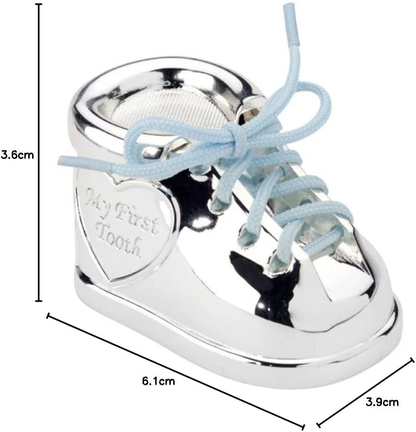 7276261 - Scatoletta per Denti Da Latte E Ciocche Di Capelli a Forma Di Scarpa C - Immagine 4 di 4