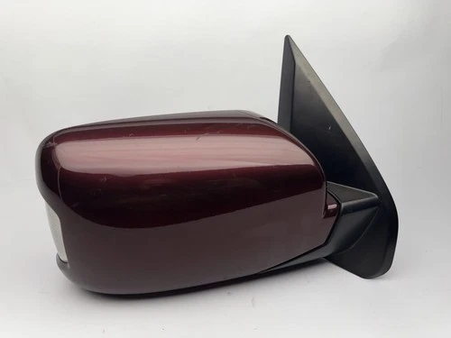 2009-15 Honda Pilot Passenger Right Mirror power heated Turn Dark Cherry Red