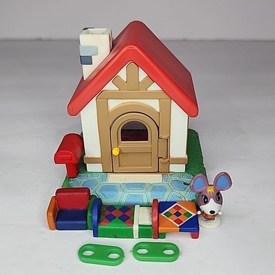 2001 Animal Crossing Lets Make a Forest 3'' Red Mini House Figure Furniture Lot