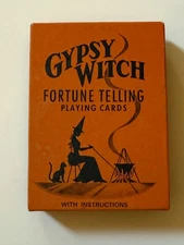 Vintage Gypsy Witch Fortune Telling Playing Cards Jokers Instructions USA Deck