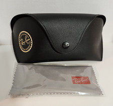 Ray-Ban Leather Case with Booklet and Cleaning Cloth, AUTHENTIC