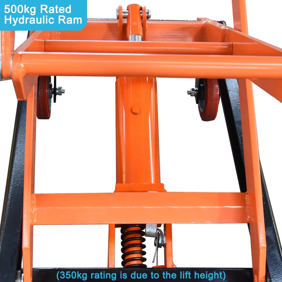 131cm Hydraulic Scissor Lift Table 350kg Rated Jack Hoist Work Bench Trolley - image 4 of 4
