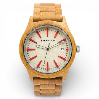 Men s Premium Bamboo Wood Watch - Essential Gift For Him - Best Dad Gifts