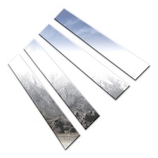 4p Stainless Steel Pillar Post Trim Fits 2010-2015 Toyota Prius By Luxury Fx