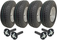 145R10 Twin Axle Trailer Kit High Speed Road Legal Wanda Wheels Hub & Stub Axles