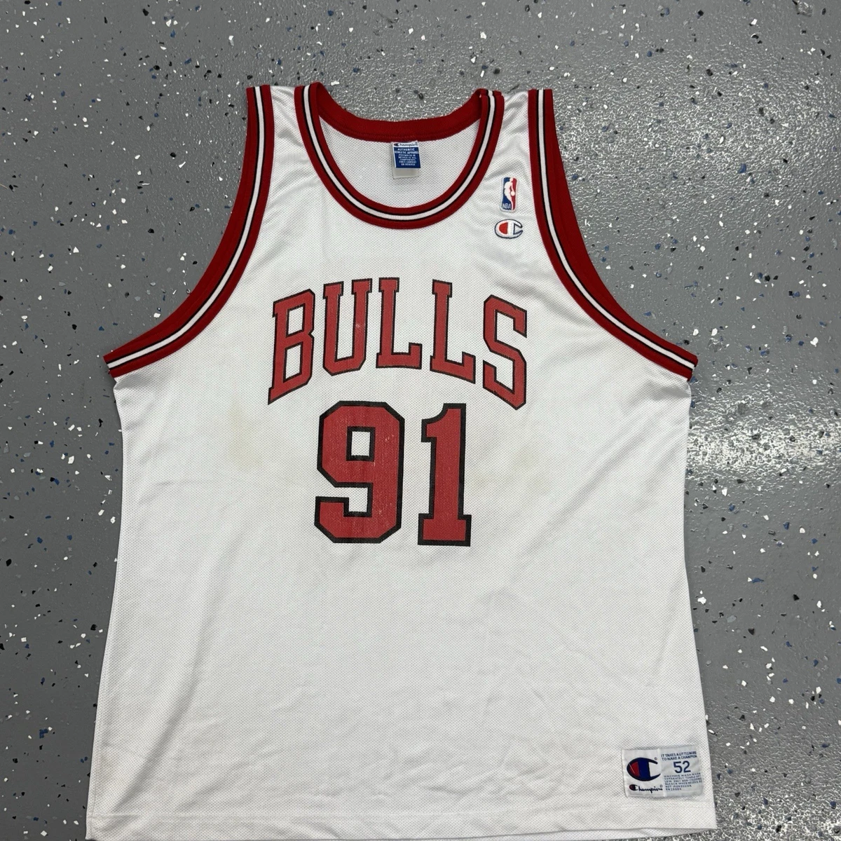 Chicago Bulls Dennis Rodman Mitchell & Ness Black 1997-98 Hardwood Classics Swingman Jersey P 5969