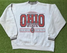 Vintage Ohio State Buckeyes Sweatshirt Mens Medium Gray Crewneck Buckeyes NCAA