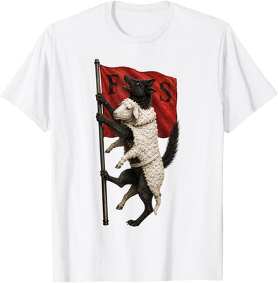 #ad Wolf in Sheep’s Clothing Retro Logo Design Unisex T Shirt $6.99