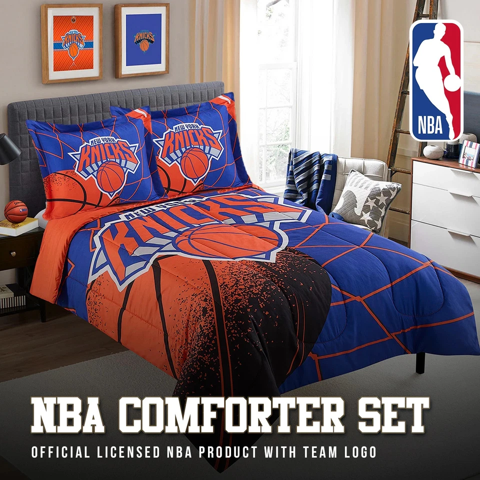 NBA Officially Licensed New York Knicks Comforter & Sham Set - Image 2 of 4