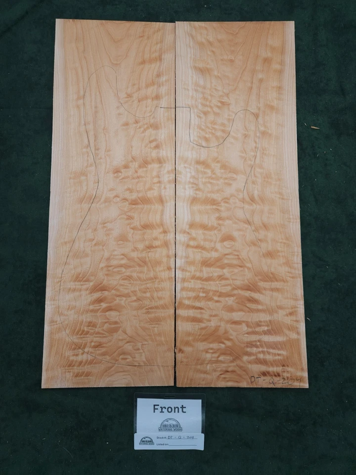 Quilt Maple Guitar Lam Top/Drop Top 4A W/Flaws - Image 2 of 3