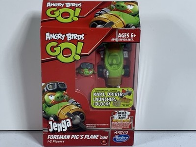 Hasbro ANGRY BIRDS GO! Jenga FOREMAN PIG'S PLANE Game Brand NEW Rovio Kart
