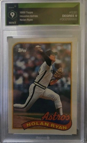 1989 Topps Nolan Ryan #530 Degree 9 MINT HOUSTON ASTROS Psa