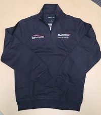 Cadillac Racing Team Issued Quarter Zip Pullover Sweatshirt Black Size Small New