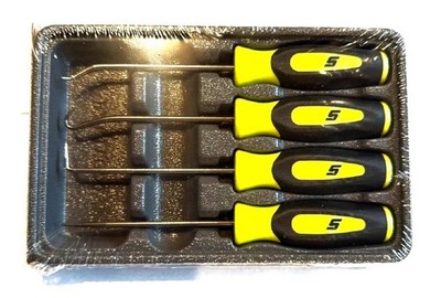 Snap-on Pick Set SGASA204CHV *YELLOW SOFT HANDLES* HI-VIZ  BRAND NEW & SEALED! 