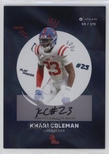 2024 University of Mississippi Rebels Signature Series Khari Coleman Auto s5q