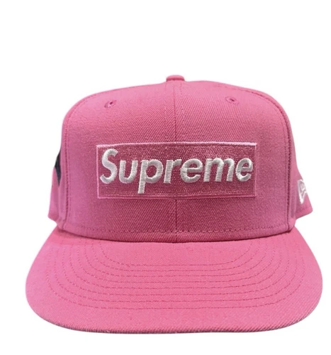 Chapeau rose Supreme New York Yankees Box logo taille 7,5