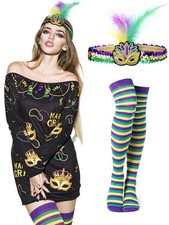 Mardi Gras Outfits for Women Costume Accessories Mardi Gras Dress Woman Feath...