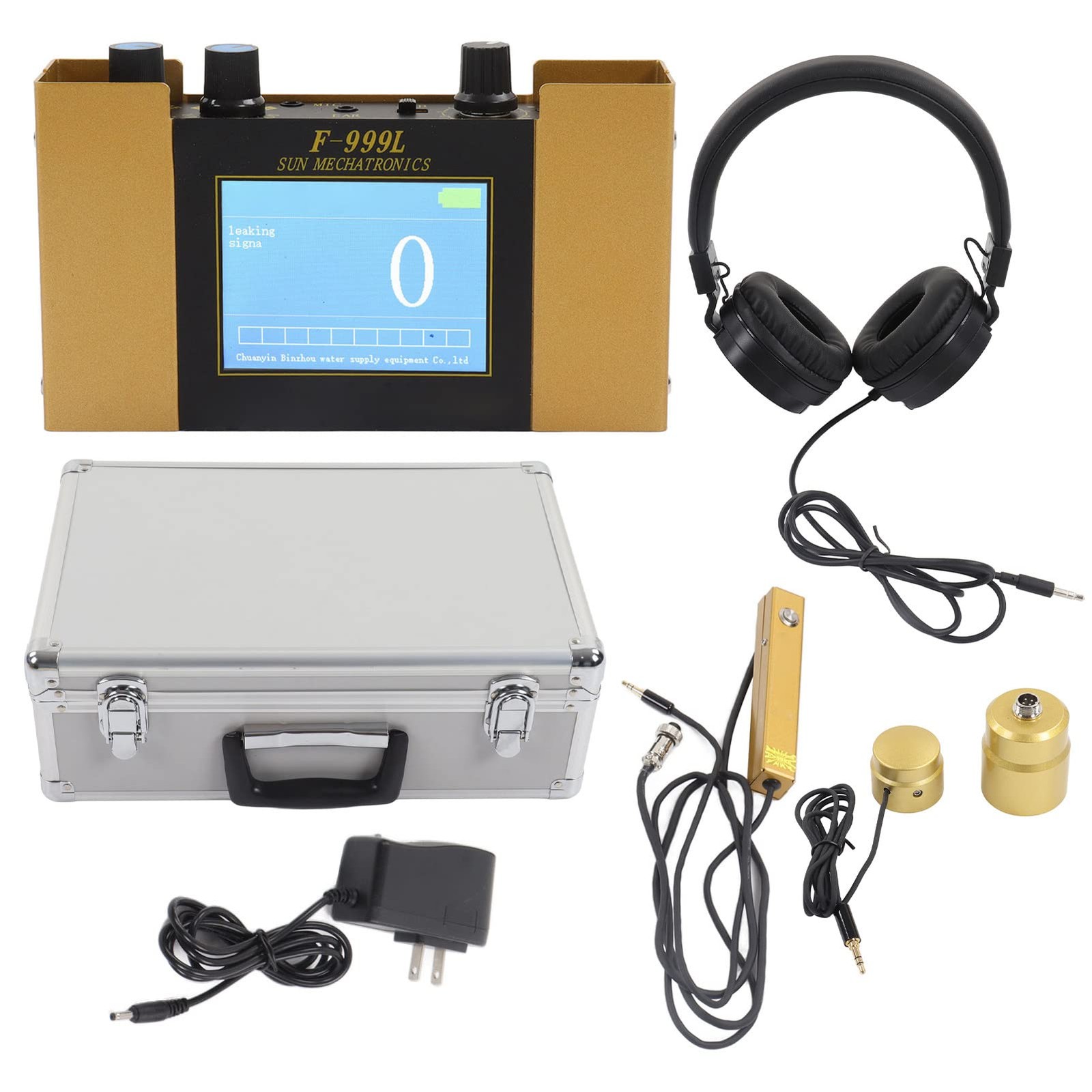 Water Leak Detector, Underground Pipe Sensor, Adjustable 4 Gears,