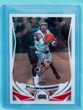 Allen Iverson 2004-05 Topps Chrome NBA Card Gold Spectra Rookie. rookie card picture