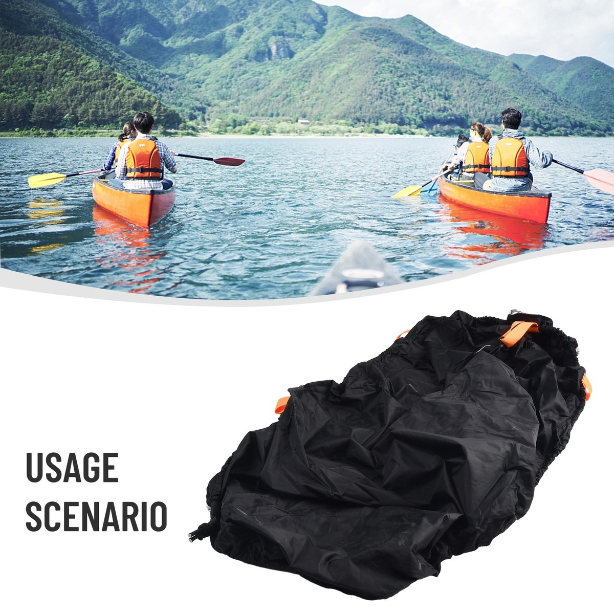 Kayak Covers For Outdoor Storage Seals Nylon Cockpit Cover For Kayaks -  Water Resistant Storage & Travel Cover Kayak Travel Cover