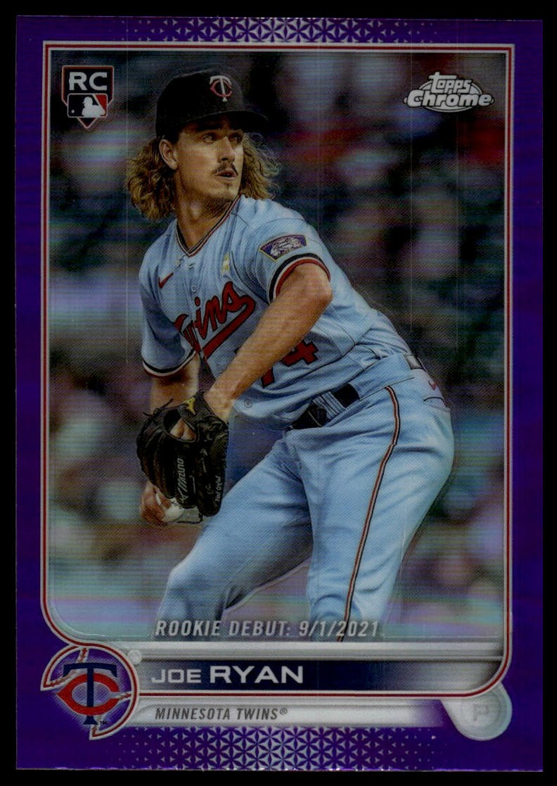 2022 Topps Chrome Update Joe Ryan #USC94 Purple Refractor