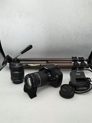 Canon EOS Rebel T5 1200D Camera 18-55mm 75-300mm Lens, Tripod & Case Bundle Kit