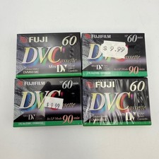 4 Pack Fujifilm Mini DV Digital Video Cassette DVM60 ME 60/90 Min Factory Sealed