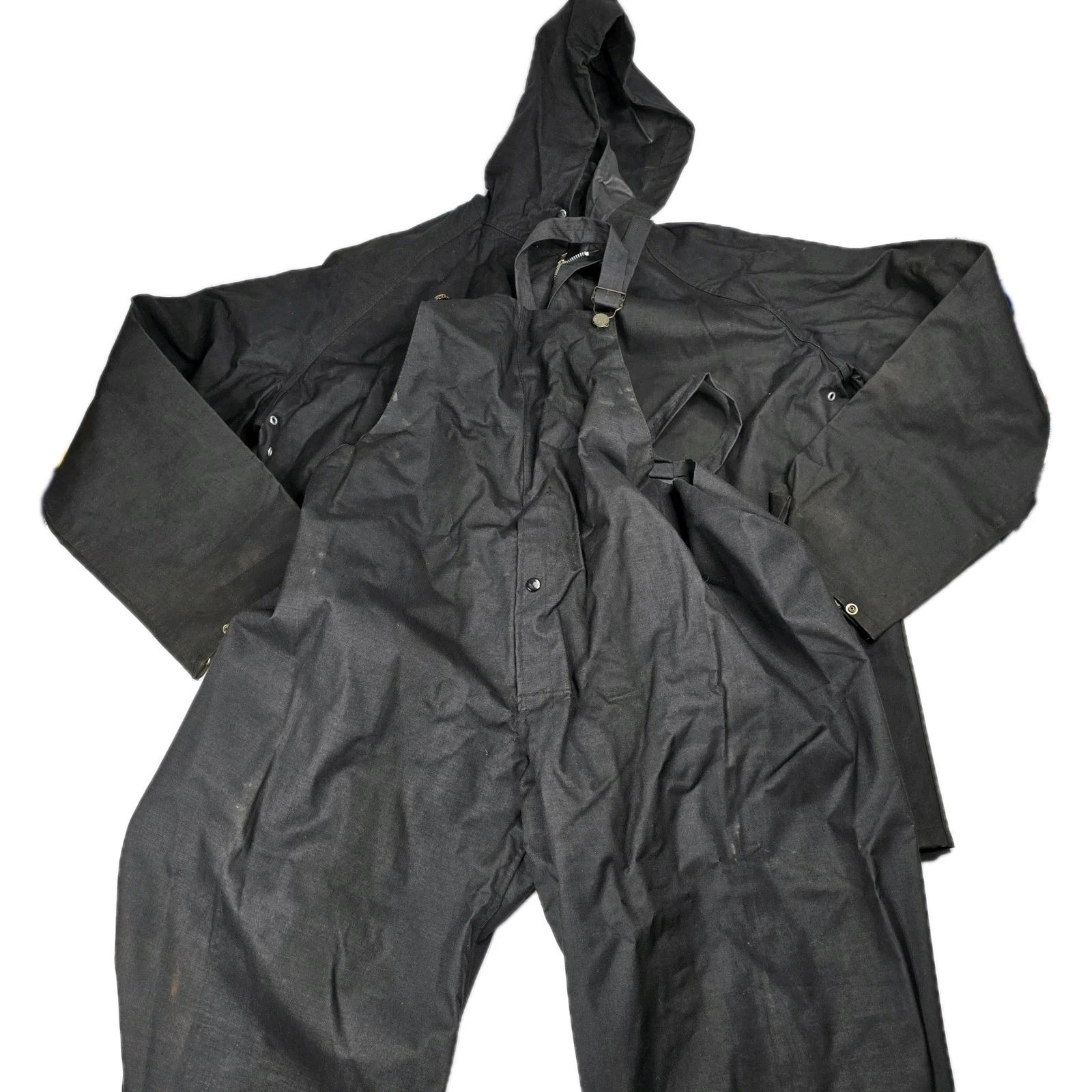 Vintage Japan Made Rain Gear Set Hooded Jacket & Bib Overalls Mens Medium
Opens in a new window or t