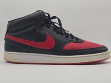 Nike Court Vision Mid Black & Red DM8682-001 Size 11.5