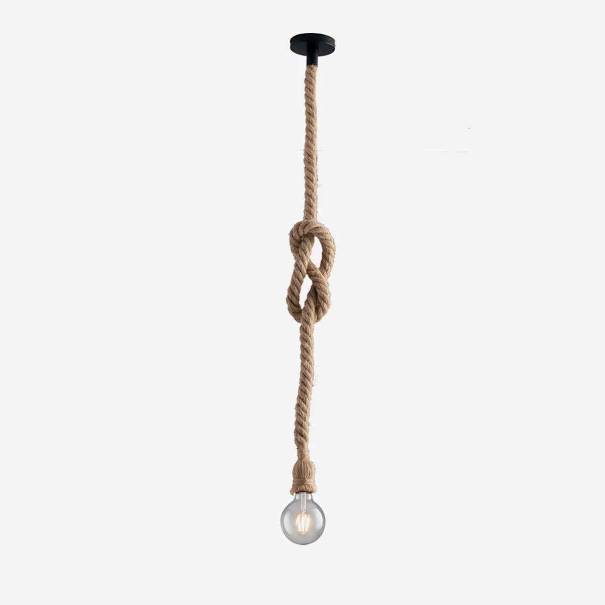 Lustre en corde William éclairage chaleureux pour hauts plafonds et lofts