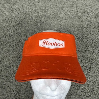 Hooters Hat Visor Strap Back Mens One Size Orange 2019 Logo Sports Bar Grill
