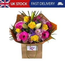 Spring Symphony Fresh Flowers Rose, Lily, Gerbera, Unique Birthday Gift—Expressi