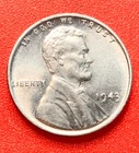 1943-P Lincoln Wheat Cent Penny GEM BU From an Original Bank Roll