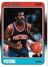 1988-89  FLEER /  JOE DUMARS CARD