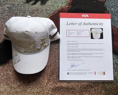 Autographed Nick Saban 2020 Champs Hat PSA Certified