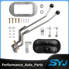 8-bolt Stainless Steel Twin-stick Shifter Transfer Case Shifter W Boot Np205