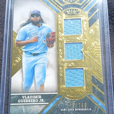 Topps Tier One Relics Vladimir Guerrero Jr. Blue Jays Serial #T1R-VG /149 Card