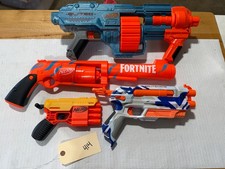 Lot of 4 Nerf Blasters Fortnite Flare Elite 2.0 Shockwave Splitstrike 414