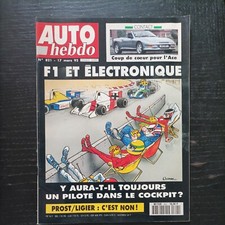 AUTO HEBDO 821 renault SAFRANE RXE V6 QUADRA Ac Ace ford ESCORT RS COSWORTH